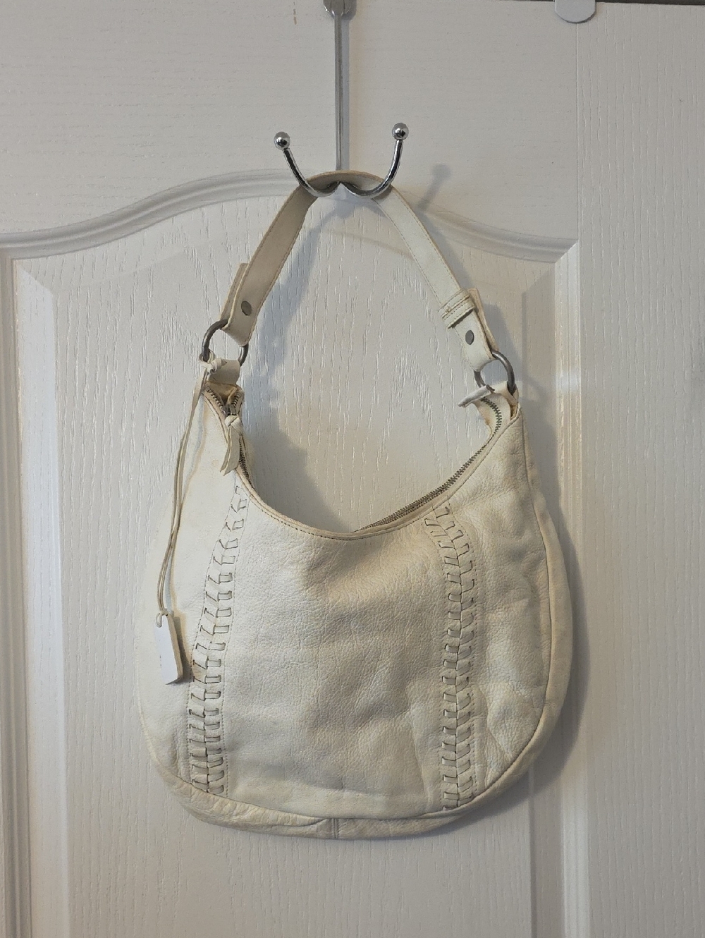 Lauren Ralph Lauren Cream Hobo Shoulder Bag - Stylish Everyday Carry